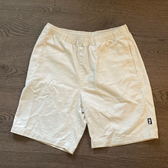 Stüssy Brushed Cotton Beach Short Size Sm Bone - Picture 1 of 4